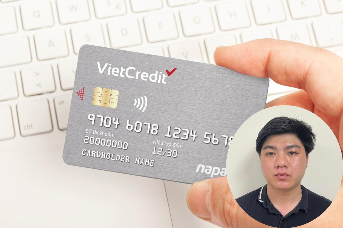 Đối tượng Quyền (ảnh nhỏ) làm hồ sơ chiếm đoạt tiền Công ty VietCredit.