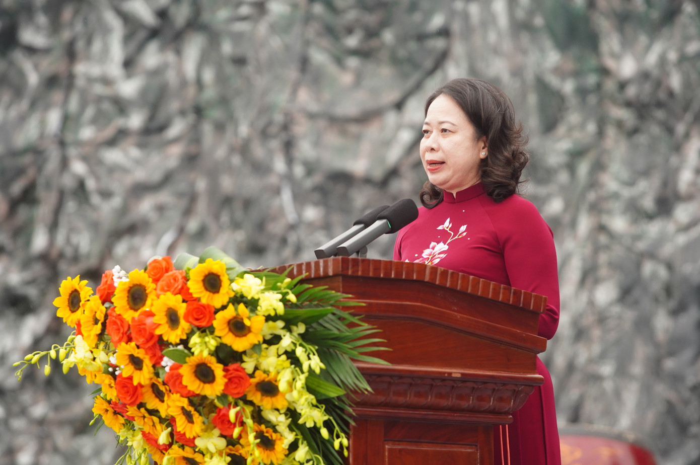 Phát biểu tại Lễ khai mạc, Phó Chủ tịch nước Võ Thị Ánh Xuân khẳng định khởi nghĩa Hai Bà Trưng là cuộc khởi nghĩa đầu tiên của nhân dân ta trong lịch sử đấu tranh oanh liệt chống ách thống trị của ngoại bang, là biểu tượng sáng ngời của lòng yêu nước, ý chí quật cường của dân tộc ta. Đây là cuộc khởi nghĩa tập hợp rất nhiều các nữ tướng từ khắp mọi miền, quyết tâm, đồng lòng đánh đuổi giặc ngoại xâm giành lại độc lập cho đất nước, hạnh phúc cho nhân dân.