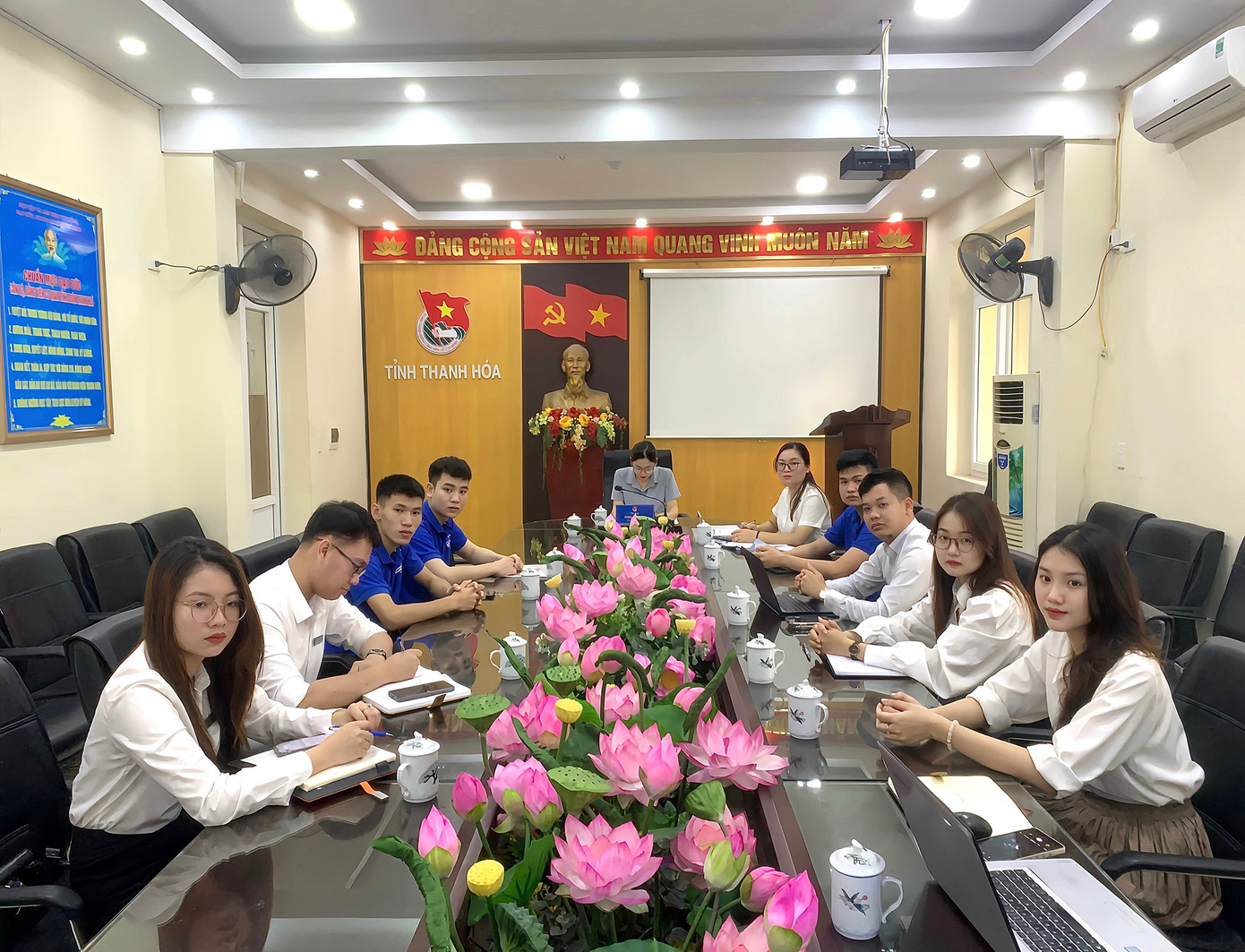 Các điểm cầu theo dõi hội nghị tập huấn