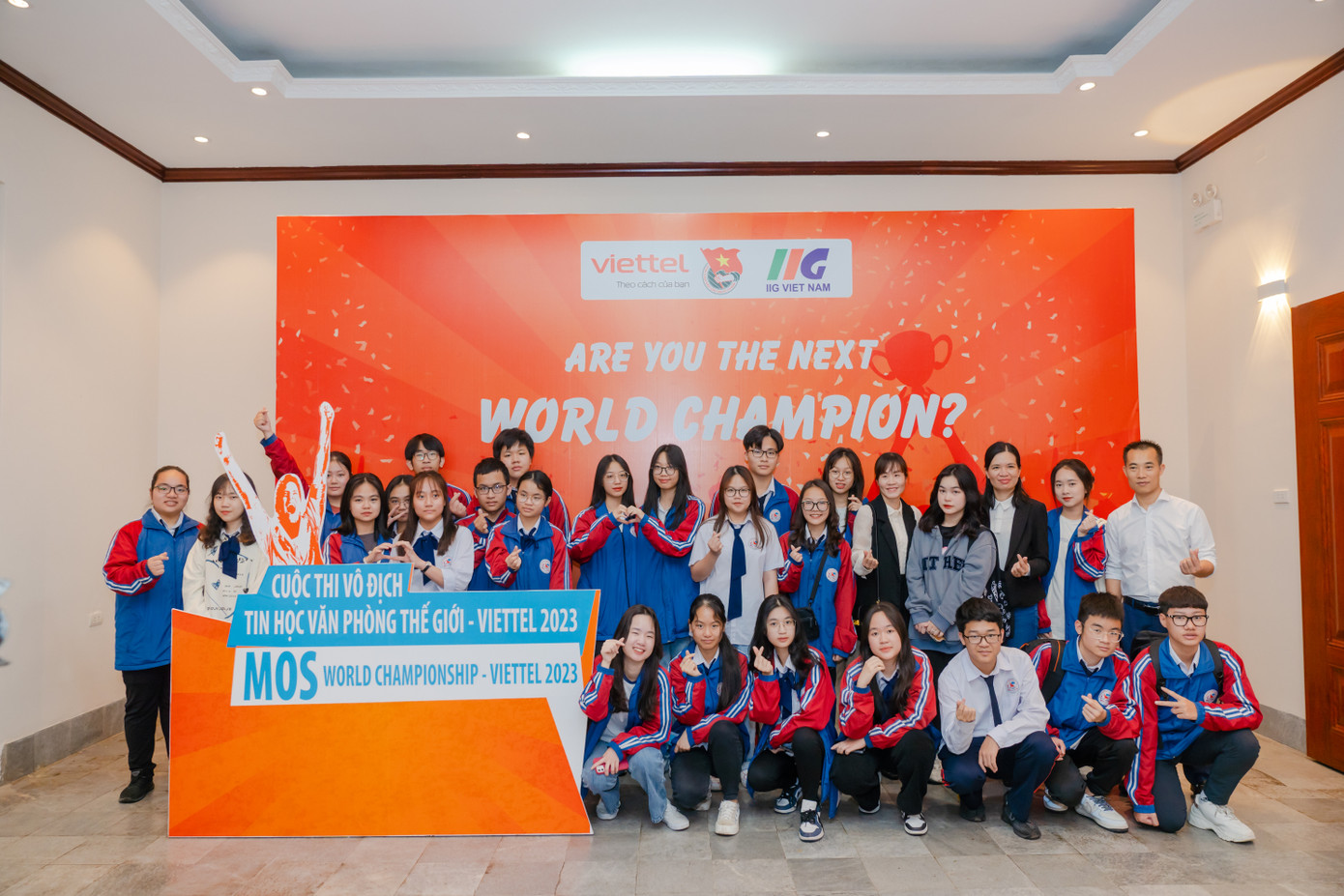 Các thí sinh tham gia Vòng loại quốc gia của Cuộc thi Vô địch tin học văn phòng Thế giới – Viettel 2023