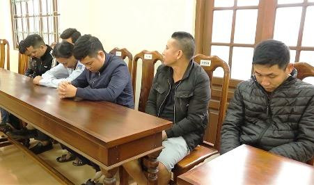 Các đối tượng liên quan tại cơ quan công an Các đối tượng liên quan tại cơ quan công an