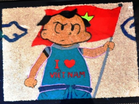 Bức tranh về Thần đồng đất Việt.