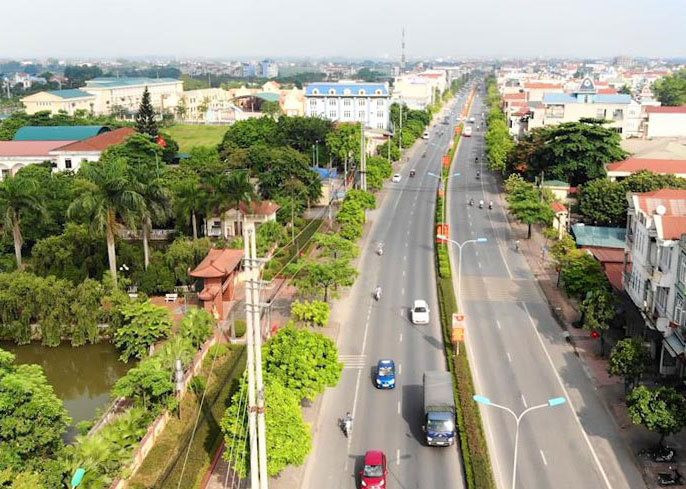 Tuyến đường Vành đai thị trấn Phúc Thọ có chiều dài 1,4km, rộng 24m (ảnh minh họa)