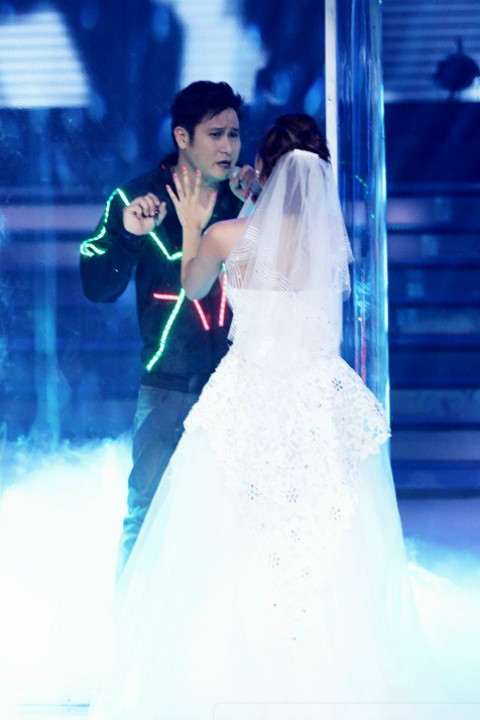 Minh Tiệp và Hà Thúy Anh. Ảnh: Vnmedia