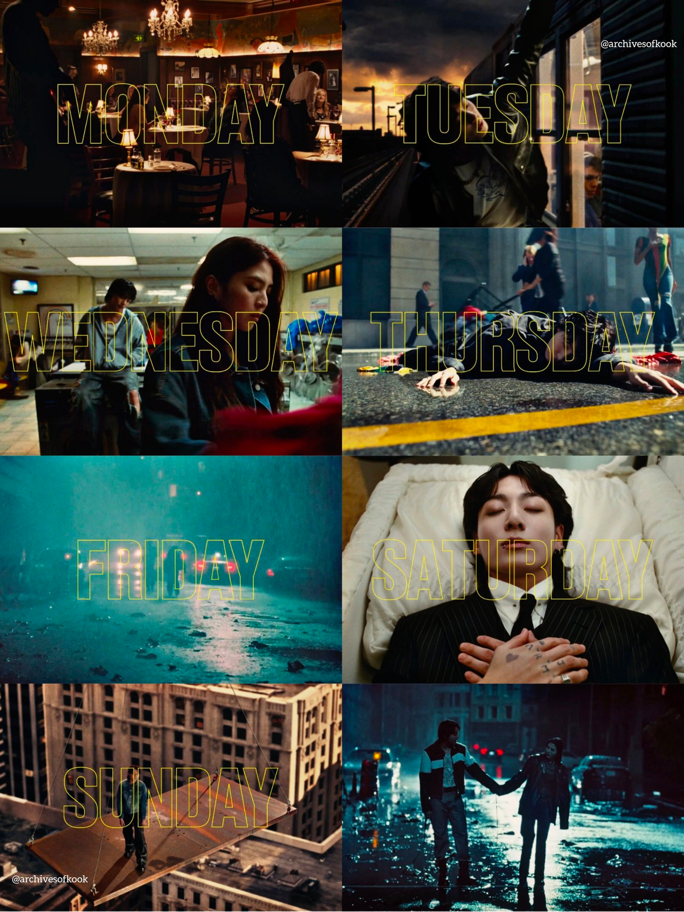 Được dân tình ví von như Cua Lại Vợ Bầu phiên bản Hàn Quốc, Jung Kook thực hiện thử thách 7 ngày với cách thức "đẹp trai không bằng chai mặt". - Ảnh: Twitter @archivesofkook