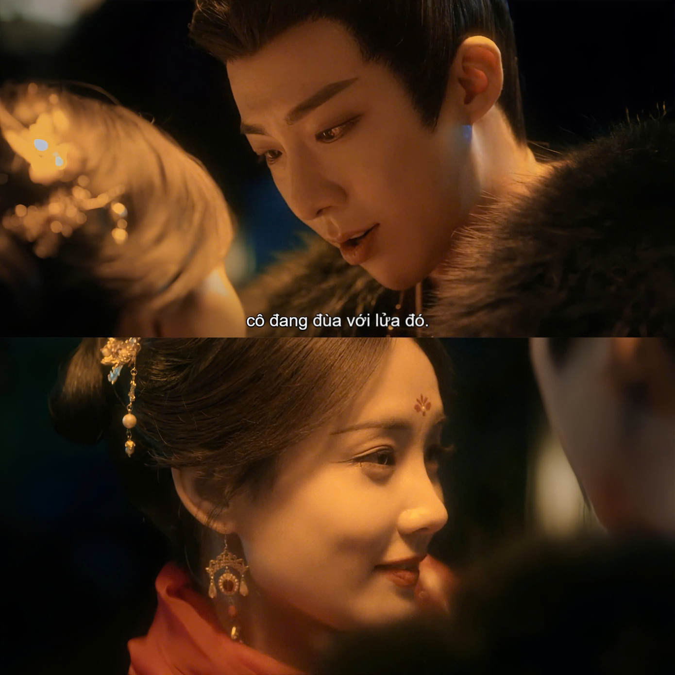 Biểu cảm "trà xanh" của Nhất Mộng làm Quy Hồng nóng mặt nhưng khán giả thì được một trận cười "vỡ bụng". Biểu cảm "trà xanh" của Nhất Mộng làm Quy Hồng nóng mặt nhưng khán giả thì được một trận cười "vỡ bụng".