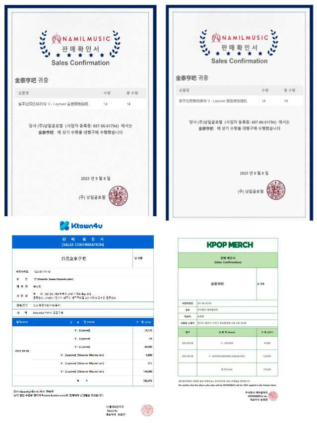 Số lượng đặt hàng của Vbar tại KPOPMERCH tương đương với con số bị trừ. Ảnh: Twitter @KIMTAEHYUNGBAR_ Số lượng đặt hàng của Vbar tại KPOPMERCH tương đương với con số bị trừ. Ảnh: Twitter @KIMTAEHYUNGBAR_