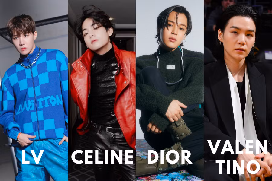 Thời gian qua, các thành viên BTS lần lượt có cơ hội tiếp xúc và hợp tác cùng các thương hiệu có tiếng.