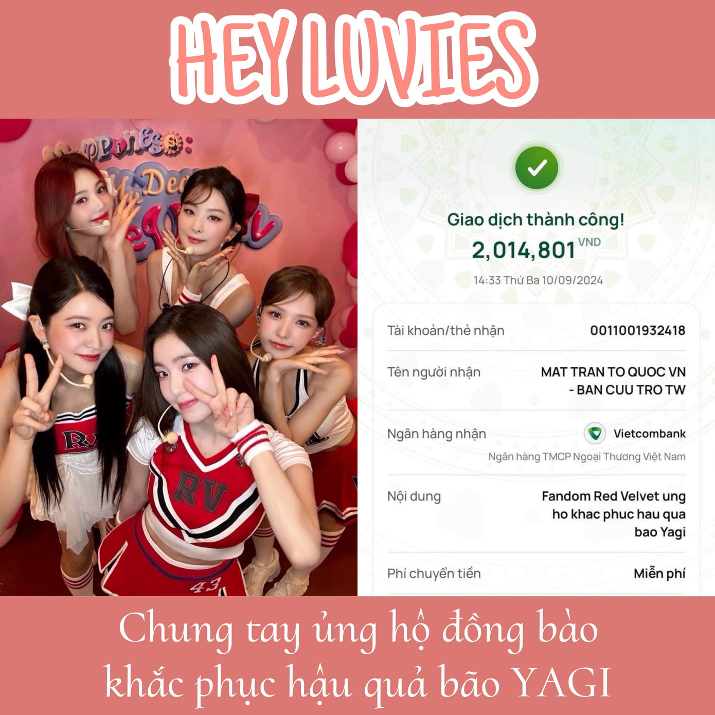 Các trang "đầu tàu" nhà BLACKPINK, Red Velvet, SEVENTEEN, BABYMONSTER kêu gọi cộng đồng người hâm mộ cùng chung tay hỗ trợ khắc phục thiệt hại của thiên tai.