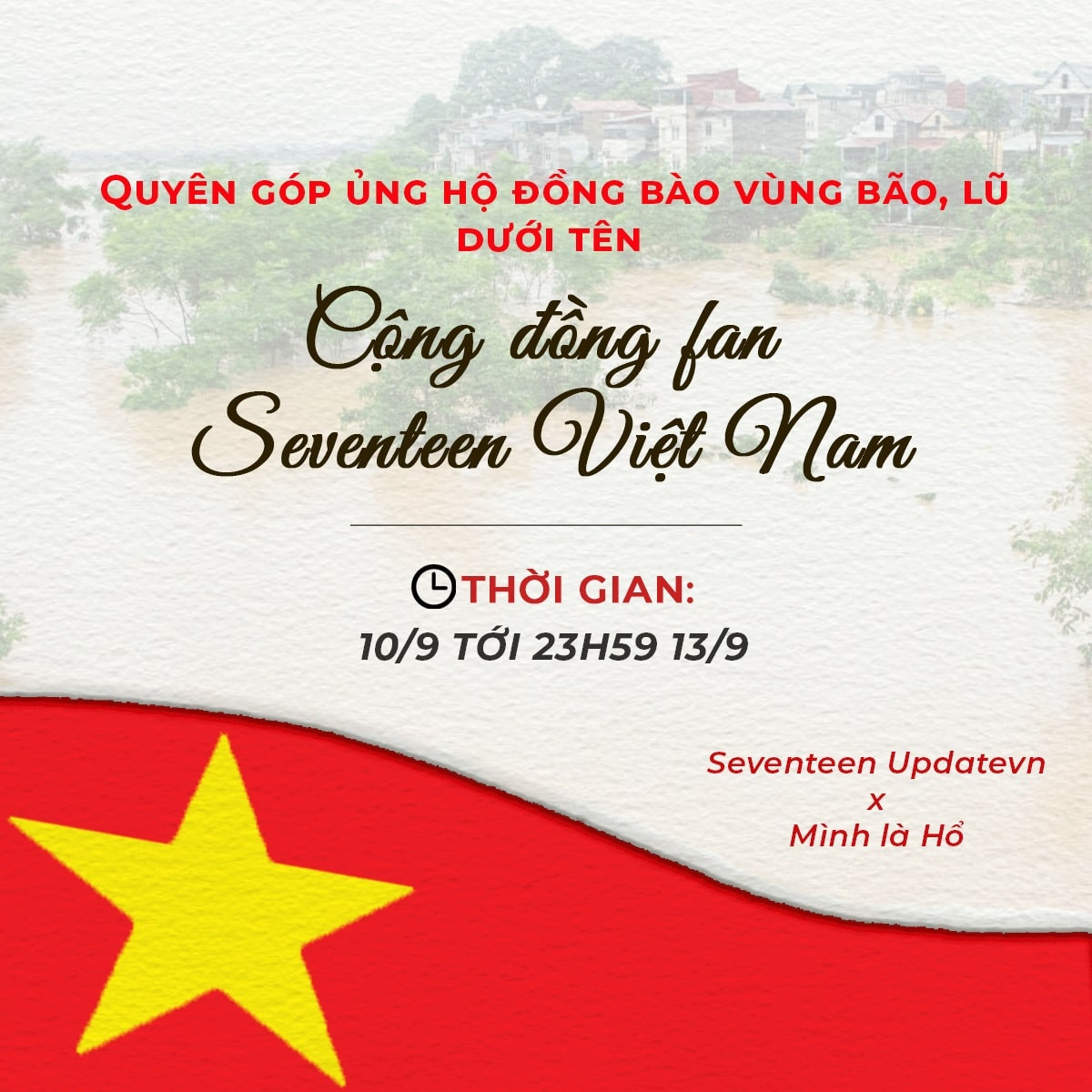 Các trang "đầu tàu" nhà BLACKPINK, Red Velvet, SEVENTEEN, BABYMONSTER kêu gọi cộng đồng người hâm mộ cùng chung tay hỗ trợ khắc phục thiệt hại của thiên tai.