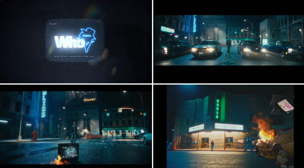 MV khéo léo lồng ghép sự chuyển đổi giữa nhiều khung hình khác nhau.