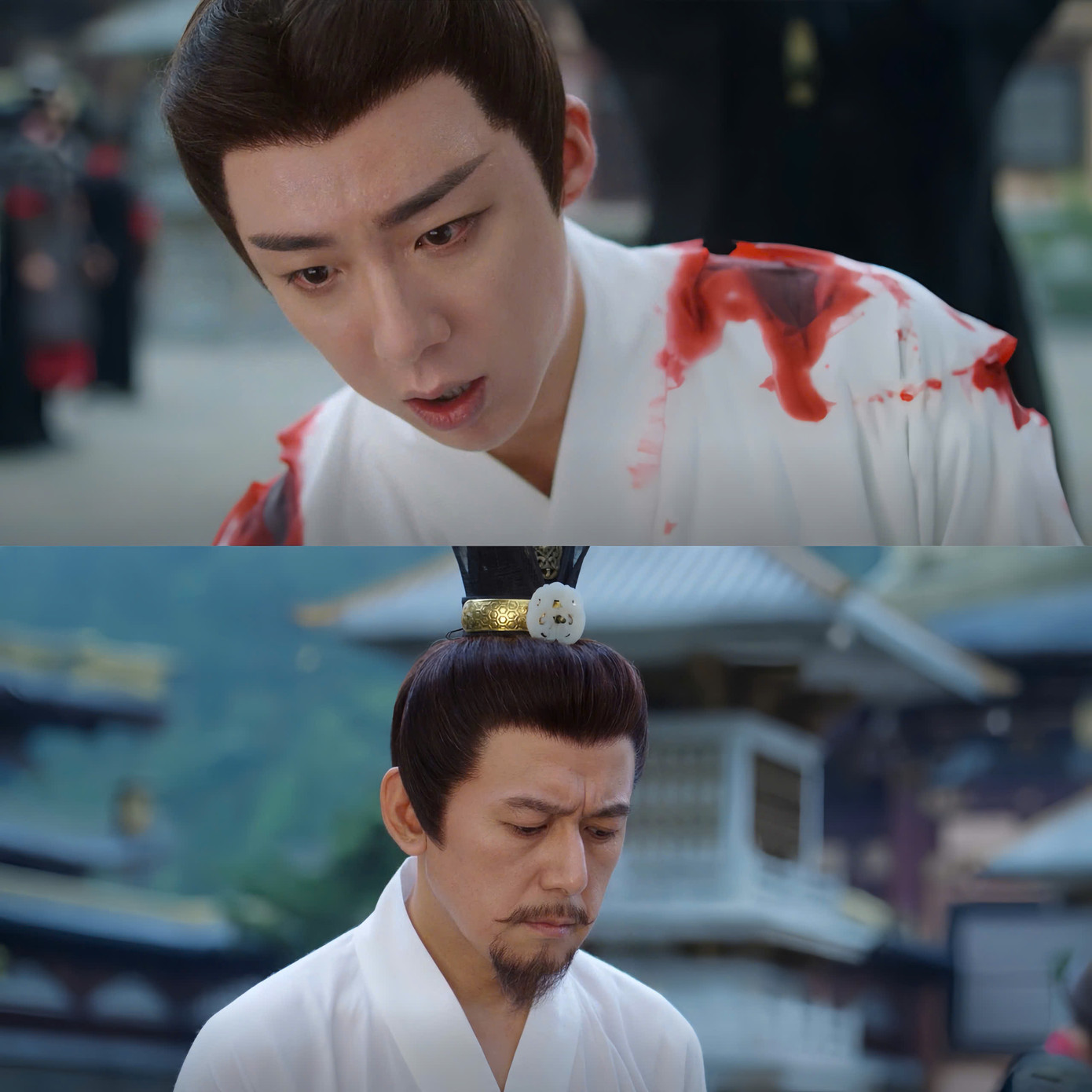 Chứng kiến Nam Hành bị đánh đến mức máu nhuộm đỏ thẫm, lại bị vua cha đay nghiến, Tống đại nhân phần nào hiểu cho chàng.