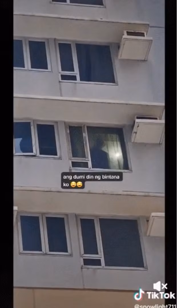 Hình ảnh về "bóng ma" kỳ lạ được người dân cung cấp. - Nguồn: TikTok @spwlight711