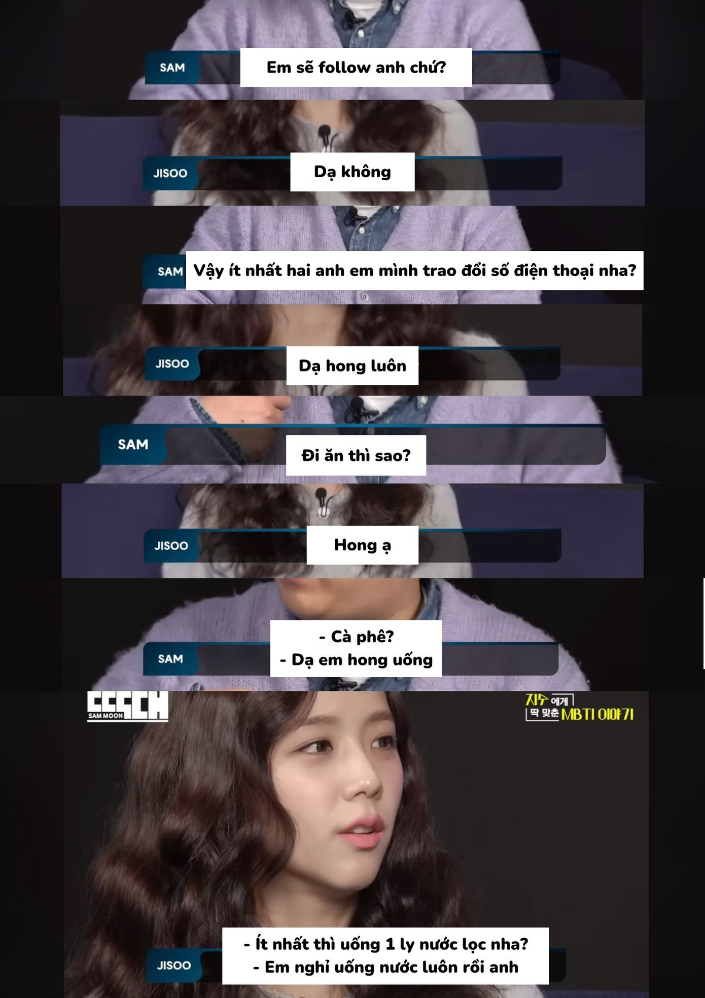 Màn từ chối ngang ngược của Jisoo làm host cũng phải "cứng họng". Màn từ chối ngang ngược của Jisoo làm host cũng phải "cứng họng".