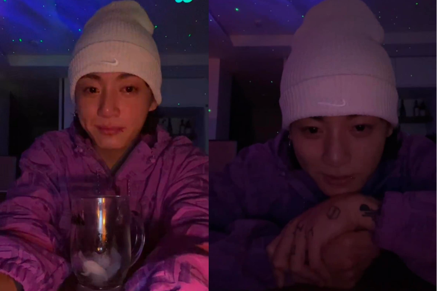 Mặc dù, Jung Kook đã giải thích rằng bản thân khi uống rượu sẽ bị nghẹt mũi. Nhưng người hâm mộ vẫn dễ dàng nhận ra đôi mắt ngấn nước, sưng đỏ của anh. Mặc dù, Jung Kook đã giải thích rằng bản thân khi uống rượu sẽ bị nghẹt mũi. Nhưng người hâm mộ vẫn dễ dàng nhận ra đôi mắt ngấn nước, sưng đỏ của anh.