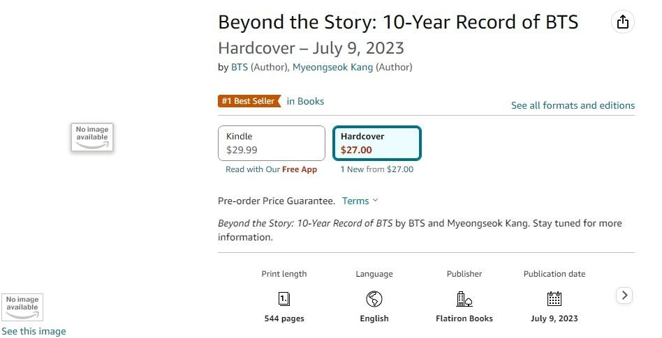 Sau màn thả hint trên, Beyond The Story: 10-Year Record of BTS đã trở thành sách bán chạy nhất trên nền tảng Amazon dù chưa chính thức lộ diện. Sau màn thả hint trên, Beyond The Story: 10-Year Record of BTS đã trở thành sách bán chạy nhất trên nền tảng Amazon dù chưa chính thức lộ diện.