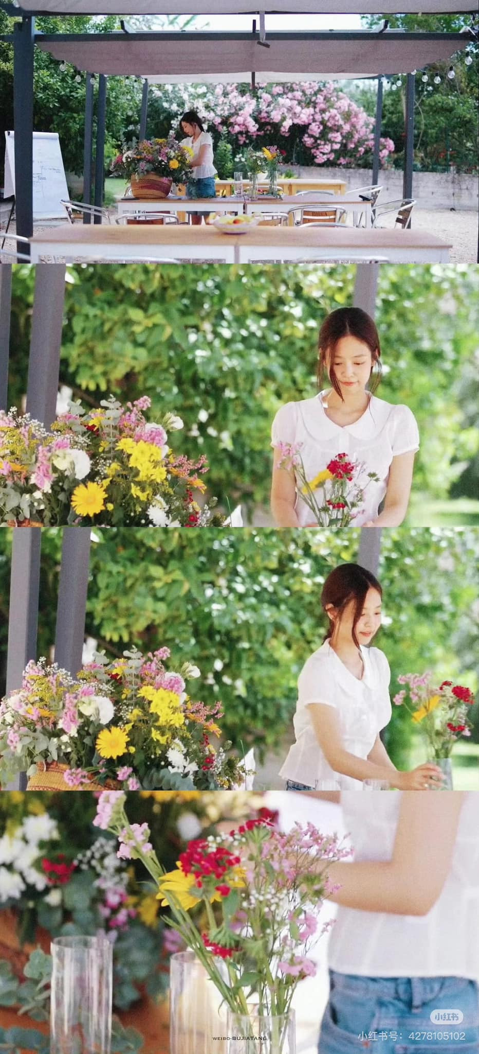 Tuy có thể chưa hoàn hảo, bình hoa tràn đầy màu sắc do Jennie cắm đã tô điểm cho căn trọ của cô chủ Maria.