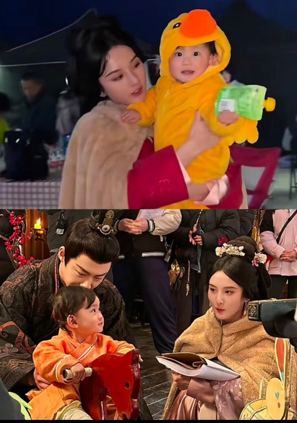 Hình ảnh leak (rò rỉ) trường quay cho thấy sự xuất hiện của một diễn viên nhí khiến dân tình "đặt gạch hóng".