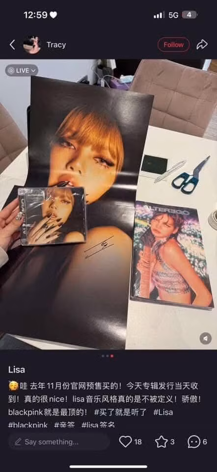 Một số album khác lại có chữ ký giống hệt như Lisa đã đăng tải. Một số album khác lại có chữ ký giống hệt như Lisa đã đăng tải.
