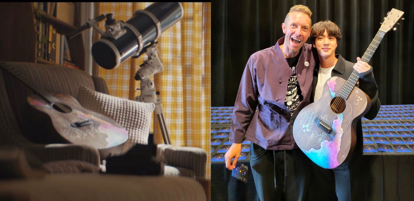 Màn "đu idol" không thể thành công hơn của Jin, không chỉ được tặng đàn, anh còn được thần tượng tặng hẳn một bài hát tuyệt vời. Màn "đu idol" không thể thành công hơn của Jin, không chỉ được tặng đàn, anh còn được thần tượng tặng hẳn một bài hát tuyệt vời.