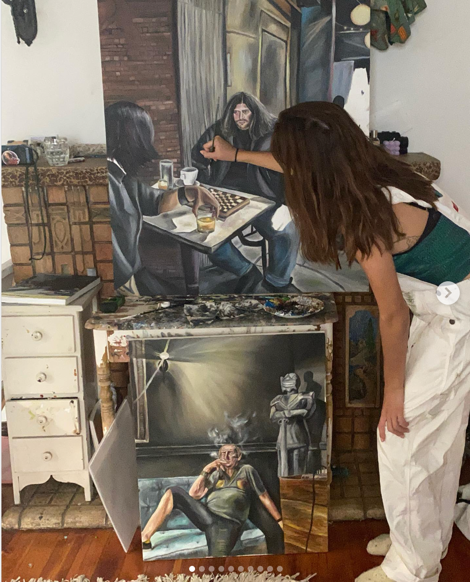 Ruby Sear không ít lần khoe những tác phẩm của mình lên trang cá nhân. Ruby Sear không ít lần khoe những tác phẩm của mình lên trang cá nhân.