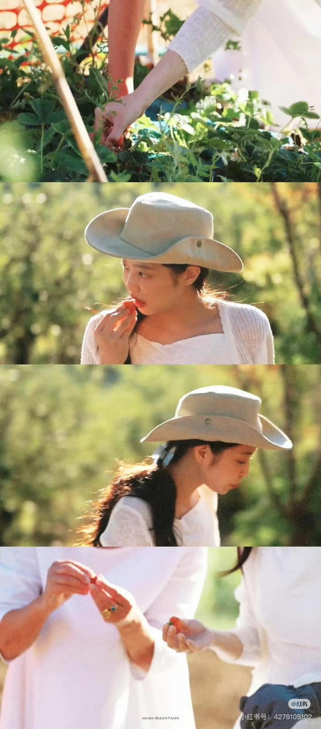 Phong cảnh nên thơ của nước Ý làm nổi bật thêm nụ cười tươi rói của &quot;Maria&quot; Jennie, khi cô nàng tự tay thu hoạch rau củ trong vườn.