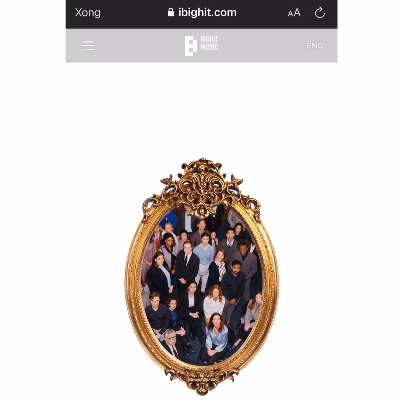 Hình ảnh được đăng tải trên trang web của BigHit gây tò mò bởi phong cách độc đáo.