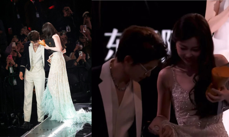 "Tử Kỳ" ân cần đỡ "Diệu Diệu" sau khi phát biểu. Động thái nhanh chóng leo thẳng lên No.3 hot search và đại bạo đỏ toàn "cõi Weibo", cho thấy sức hút vang động của "Vũ Trụ Trung Hân". "Tử Kỳ" ân cần đỡ "Diệu Diệu" sau khi phát biểu. Động thái nhanh chóng leo thẳng lên No.3 hot search và đại bạo đỏ toàn "cõi Weibo", cho thấy sức hút vang động của "Vũ Trụ Trung Hân".