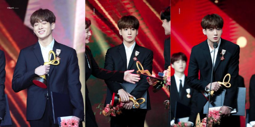 Em út BTS trở thành người trẻ tuổi nhất vinh dự được nhận huân chương danh giá này. Em út BTS trở thành người trẻ tuổi nhất vinh dự được nhận huân chương danh giá này.