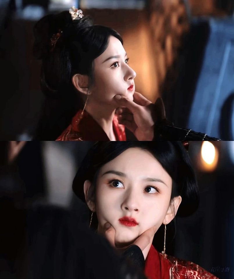 Phân cảnh Ngụy Thiệu bóp cằm Kiều Man khiến người xem "rung lòng" vì nhan sắc mỏng manh của Tống Tổ Nhi. Phân cảnh Ngụy Thiệu bóp cằm Kiều Man khiến người xem "rung lòng" vì nhan sắc mỏng manh của Tống Tổ Nhi.