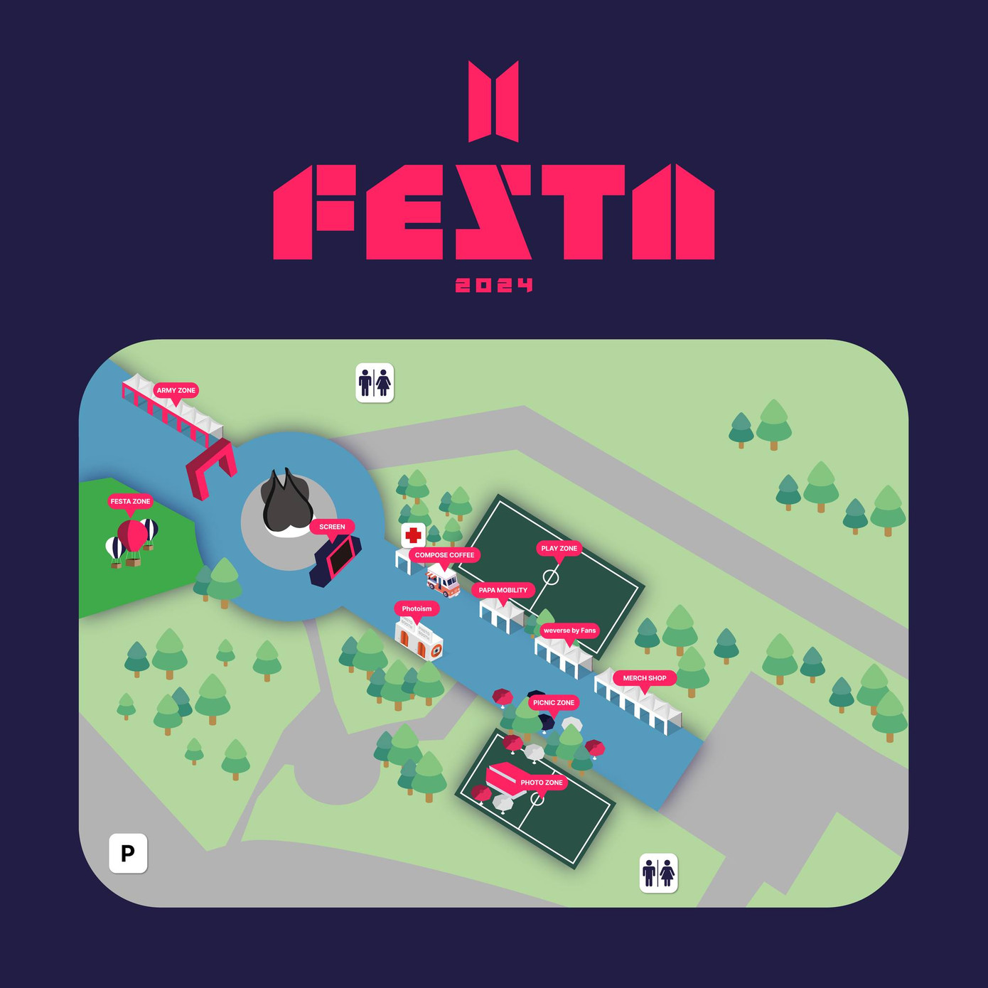 Tại đây sẽ có những khu playzone dành riêng cho người hâm mộ.