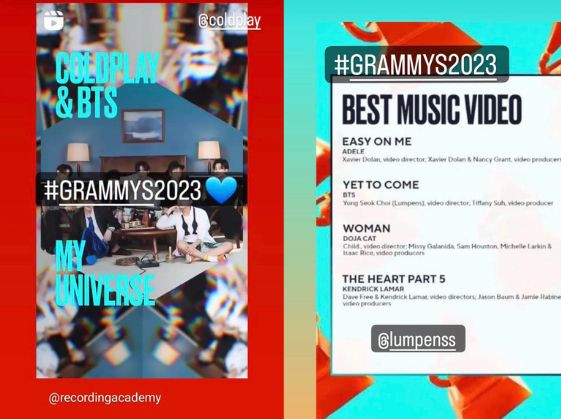 Trưởng nhóm RM đăng tải lên Story Instagram, chia sẻ niềm vui cùng người hâm mộ. Trưởng nhóm RM đăng tải lên Story Instagram, chia sẻ niềm vui cùng người hâm mộ.