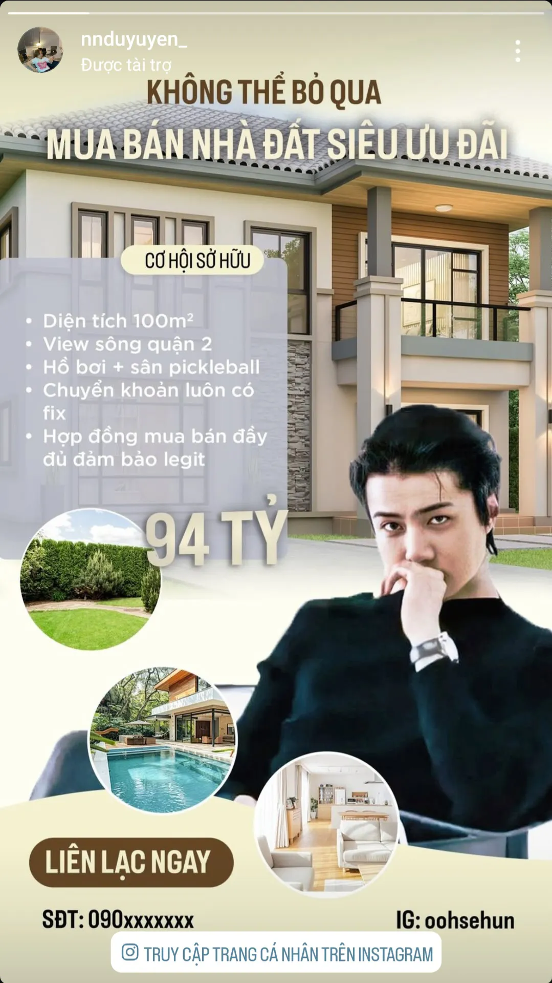 Loạt story mừng sinh nhật đầy "cợt nhả" mà fan Việt dành cho Sehun (Nguồn ảnh: @embeno_94, @nnduyuyen_).