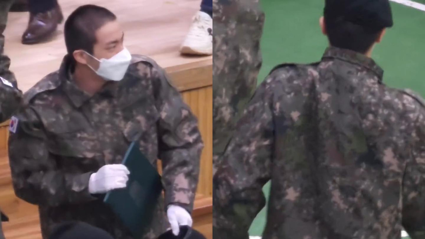 Tại lễ tốt nghiệp khoá tân binh ngày 18/1, Jin có biểu hiện đau mỏi phía tay trái, trùng khớp với lịch tiêm vắc-xin vào ngày 16/1. Tại lễ tốt nghiệp khoá tân binh ngày 18/1, Jin có biểu hiện đau mỏi phía tay trái, trùng khớp với lịch tiêm vắc-xin vào ngày 16/1.