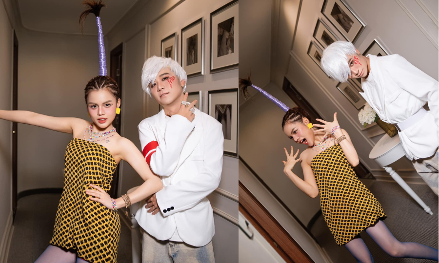 Cặp hot TikToker Fansie Family trở thành "tâm điểm" của concert Day 1 nhờ tạo hình "không đụng hàng" (Nguồn ảnh: @kellybui909). Cặp hot TikToker Fansie Family trở thành "tâm điểm" của concert Day 1 nhờ tạo hình "không đụng hàng" (Nguồn ảnh: @kellybui909).