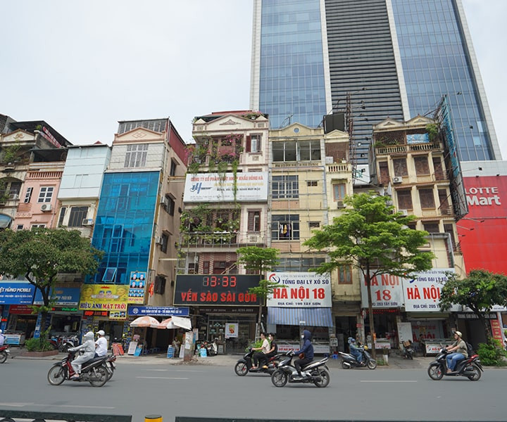 Nhà mặt phố tại Hà Nội liên tục tăng giá từ 10 đến 15% trong vòng 1 năm.