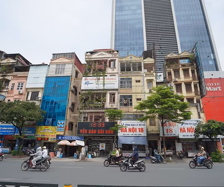 Nhà mặt phố tại Hà Nội liên tục tăng giá từ 10 đến 15% trong vòng 1 năm.