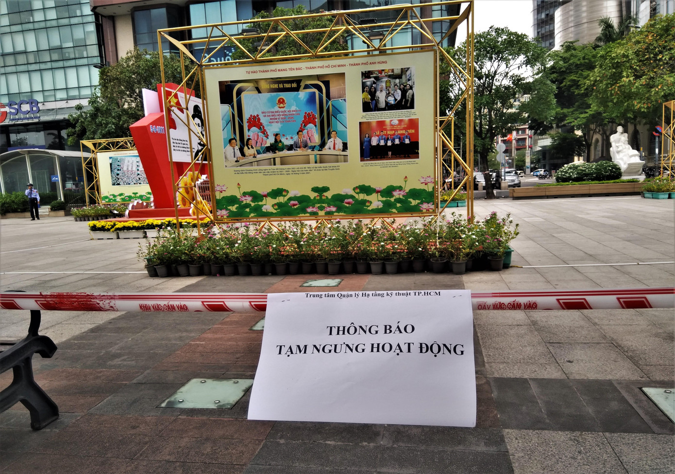 Trưng bày chuyên đề trên phố đi bộ cũng thông báo ngưng hoạt động Trưng bày chuyên đề trên phố đi bộ cũng thông báo ngưng hoạt động