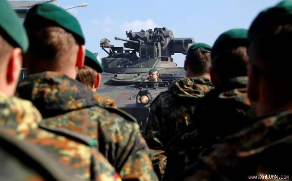 Binh lính Đức trong một cuộc diễn tập của NATO vào ngày 10/4 vừa qua.