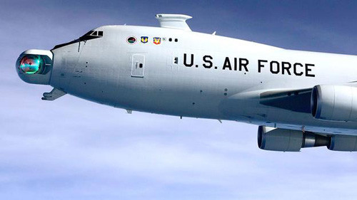 Chiếc Boeing 747 với hệ thống vũ khí hạt nhân YAL - 1.