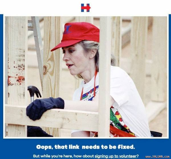 Bà Hillary Clinton dùng lỗi 404 để tranh cử Tổng thống