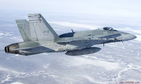 Một chiến đấu cơ F-18 của Canada.