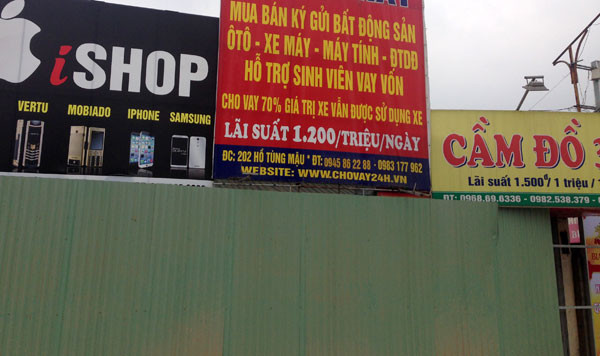 Một số kiot đã đóng cửa