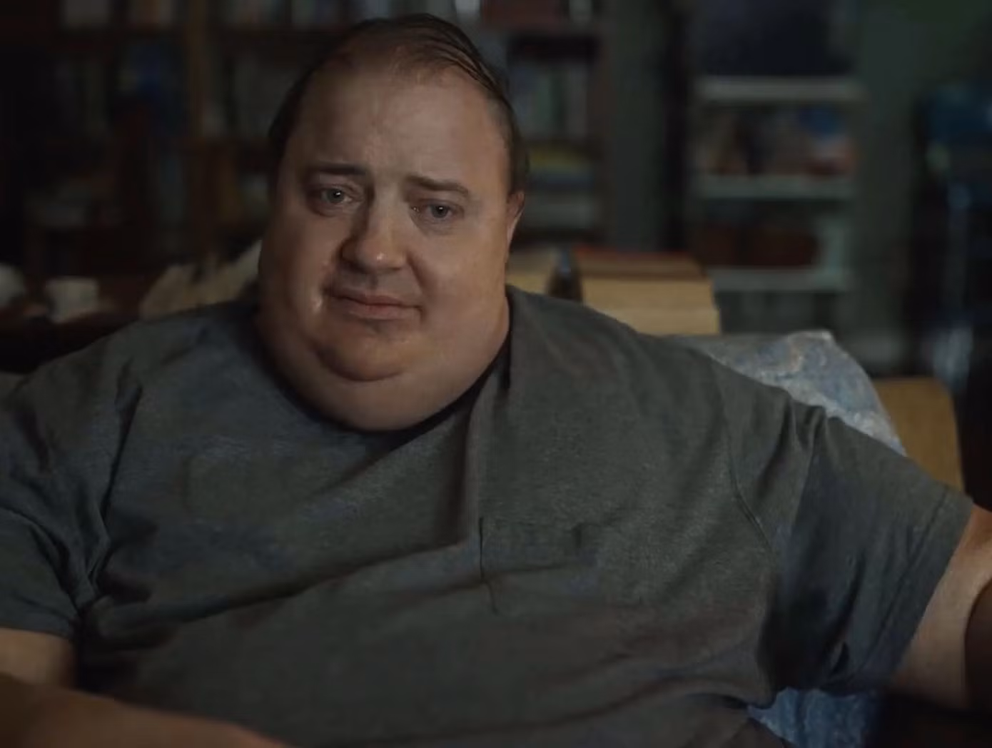 Tạo hình gây sốc của Brendan Fraser trong The Whale. Tạo hình gây sốc của Brendan Fraser trong The Whale.