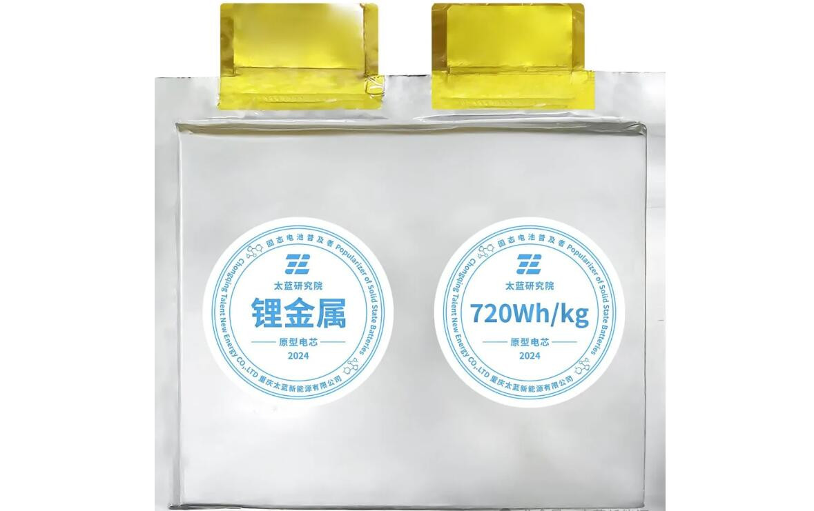 Mẫu pin thể rắn với mật độ năng lượng khủng 720Wh/kg của Talent.