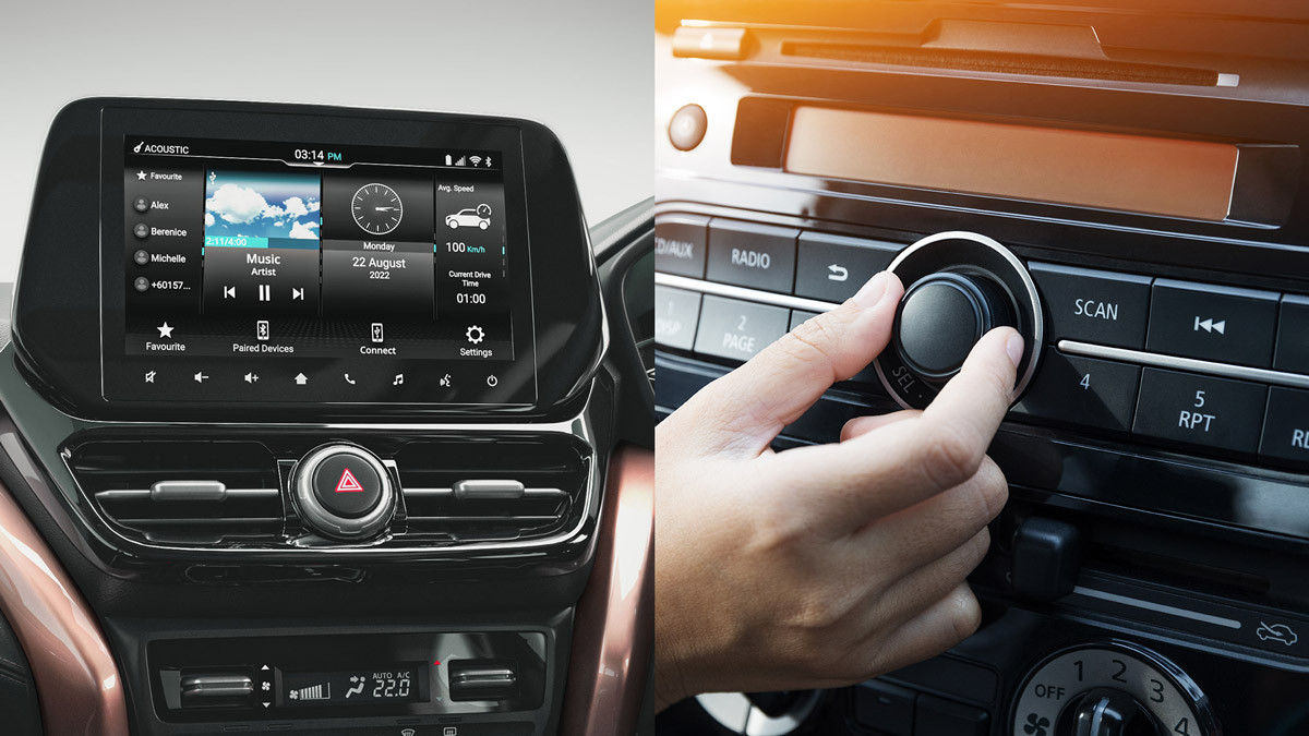 Phím bấm vật lý sắp thành tiêu chuẩn an toàn trên ô tô. Phím bấm vật lý sắp thành tiêu chuẩn an toàn trên ô tô.