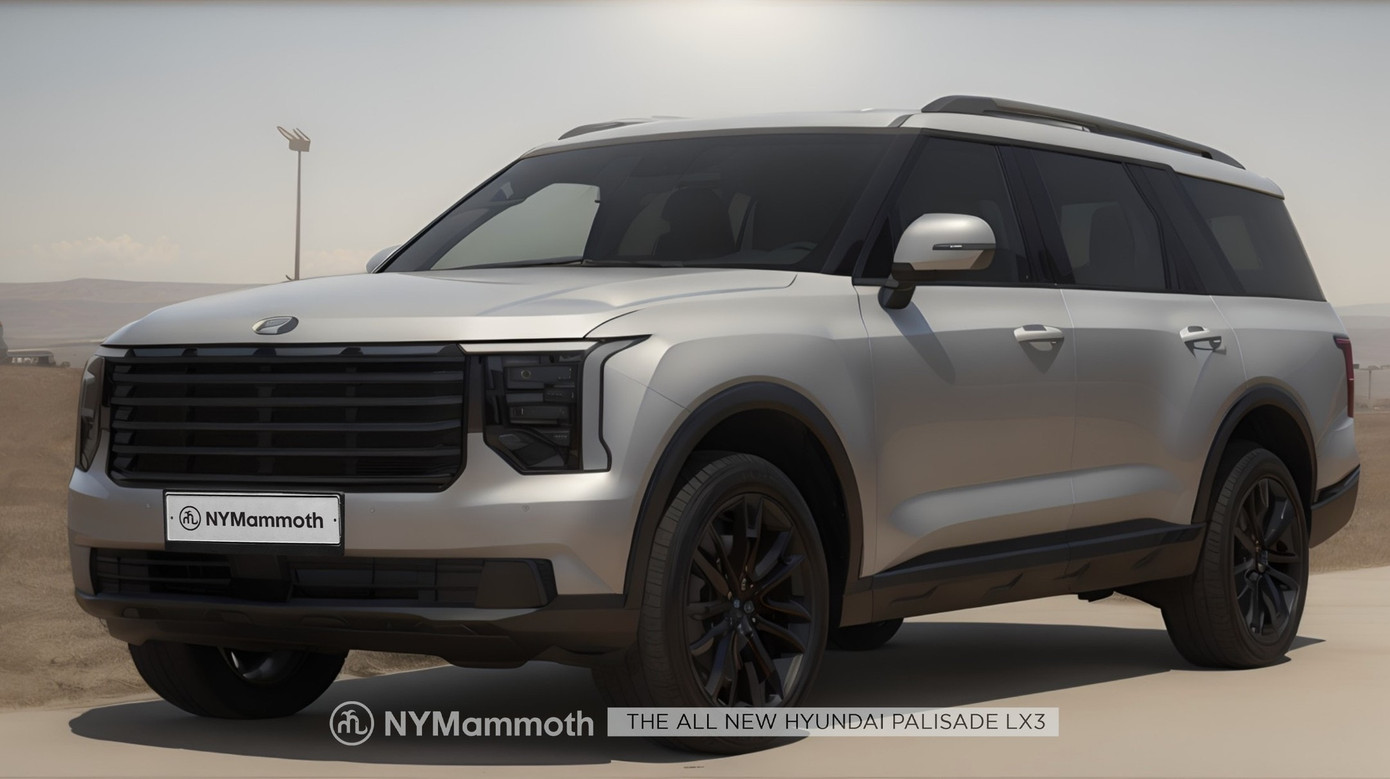Ảnh mô phỏng thiết kế ngoại thất của Hyundai Palisade thế hệ tiếp theo. Ảnh: NyMammoth.
