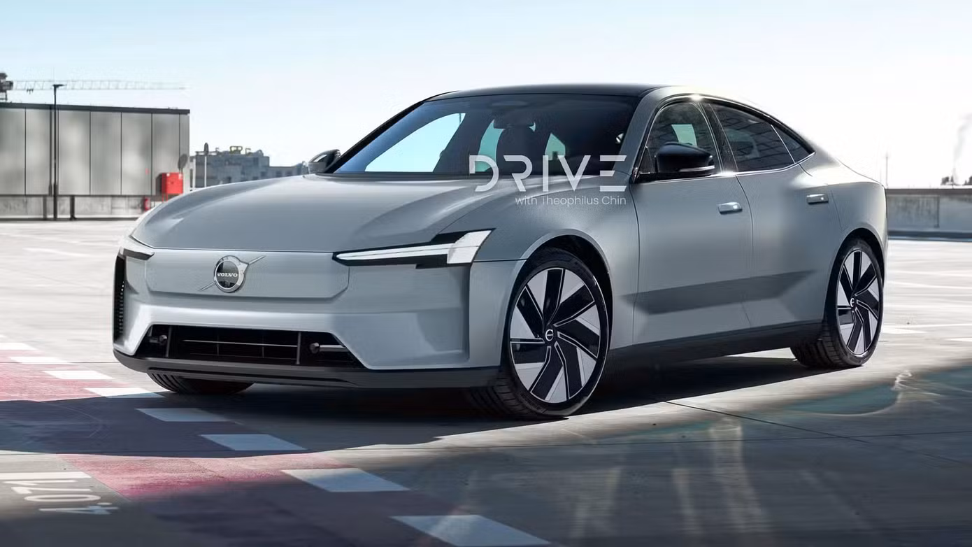 Mô phỏng thiết kế của sedan điện Volvo ES90. Mô phỏng thiết kế của sedan điện Volvo ES90.