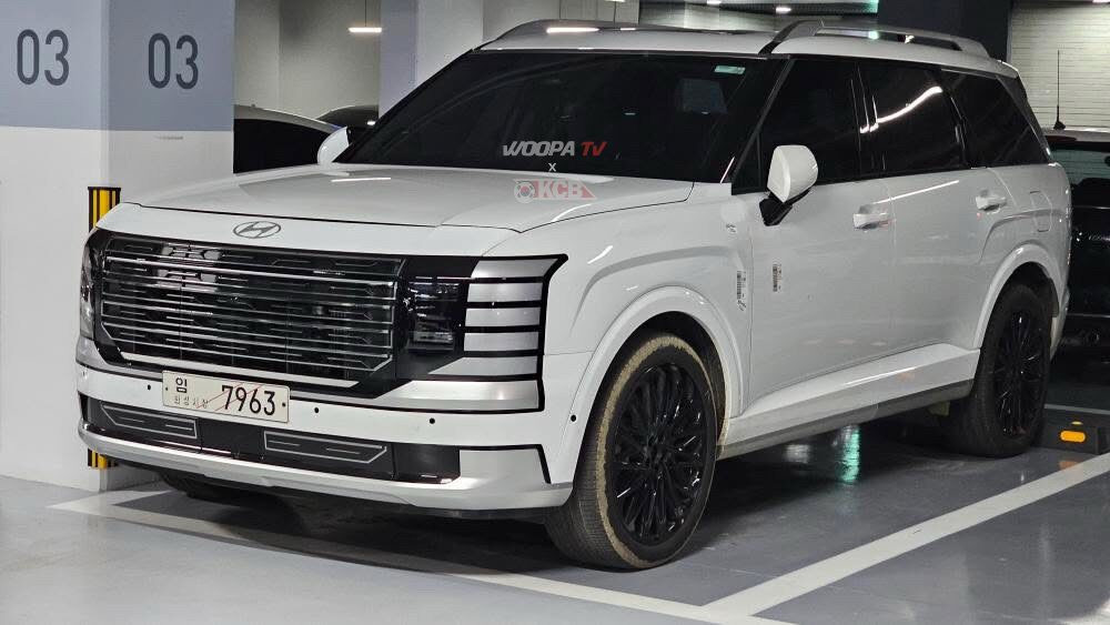 Ảnh thực tế của mẫu SUV Hyundai Palisade thế hệ mới tại Hàn Quốc. Nguồn: KCB.