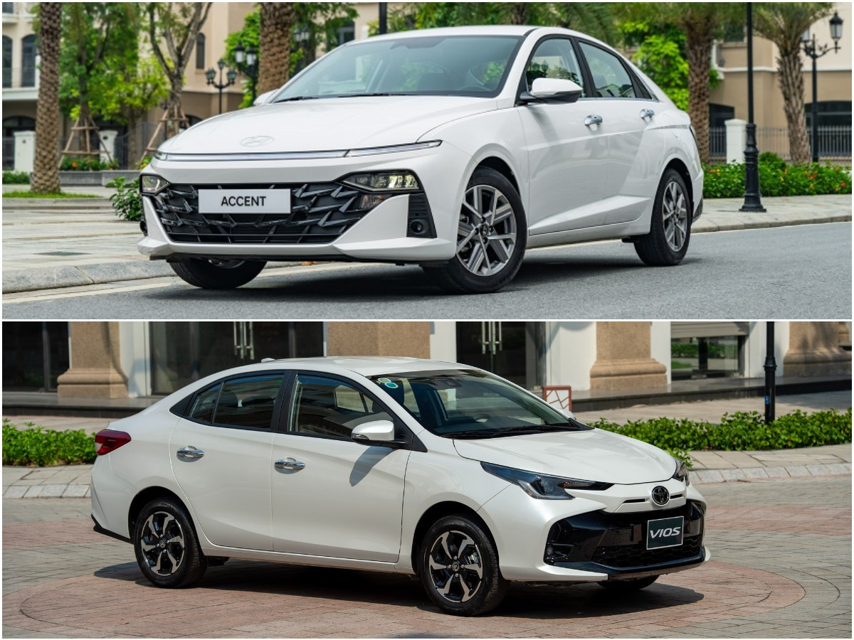 Vios và Accent tiếp tục là chủ lực doanh số của Toyota và Hyundai. Vios và Accent tiếp tục là chủ lực doanh số của Toyota và Hyundai.